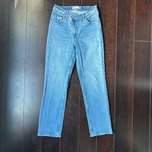 Abercrombie & Fitch Women's Straight Leg Jeans - Light Blue Denim